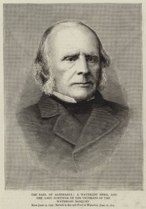 The Earl of Albemarble, a Waterloo Hero, and the Last Survivor of the Veterans of the Waterloo Banquet by English School